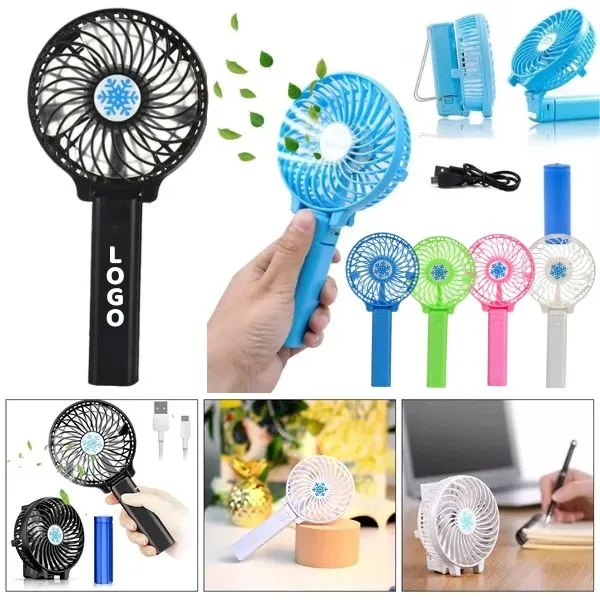 Mini USB Handheld Fan - Portable with Folding Design 4