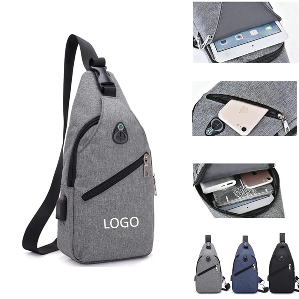 Crossbody Sling Backpack Waterproof Chest Bag 3