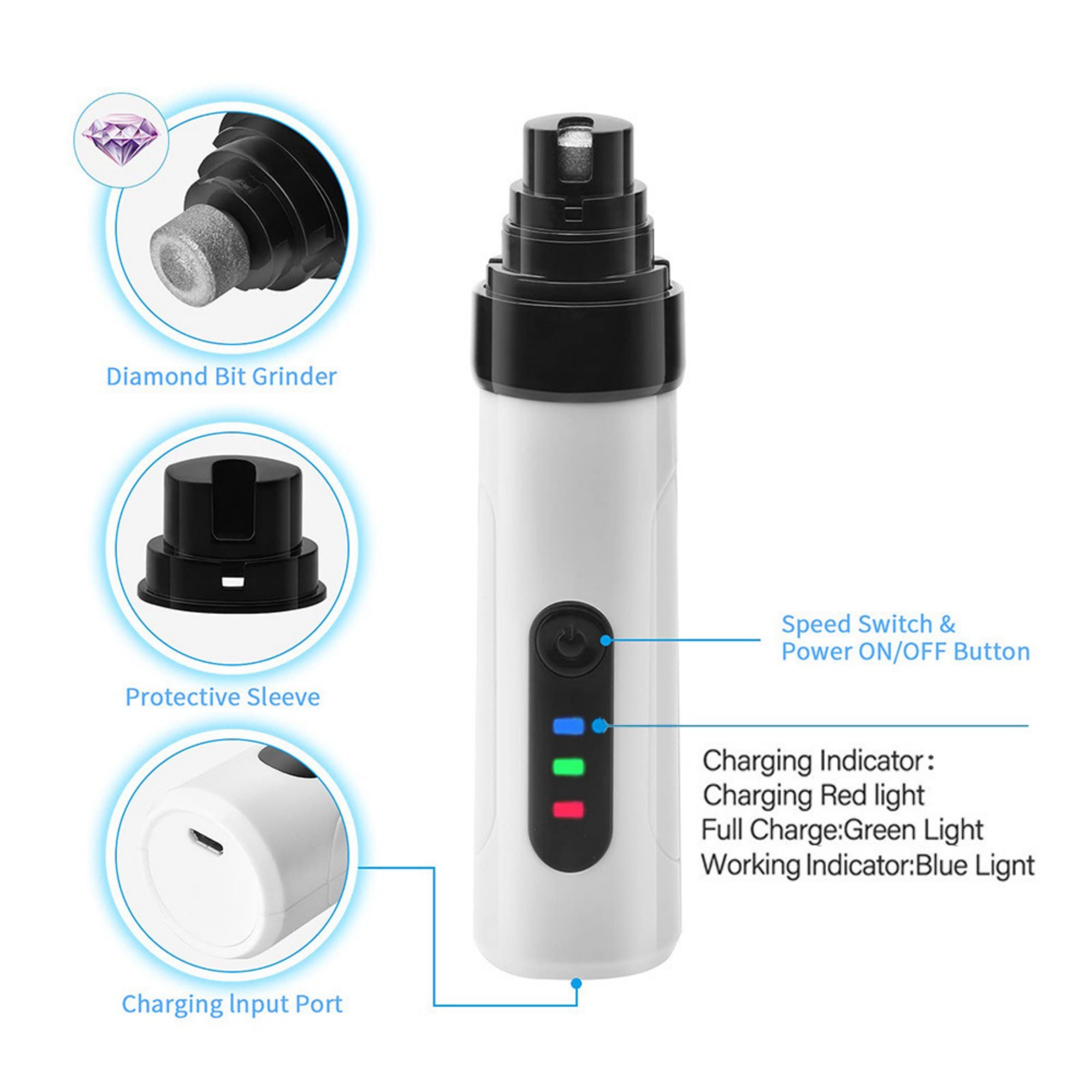 USB Pet Nail Grinder 3