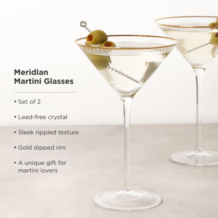 Viski® Meridian Martini Glass, set of 2 4