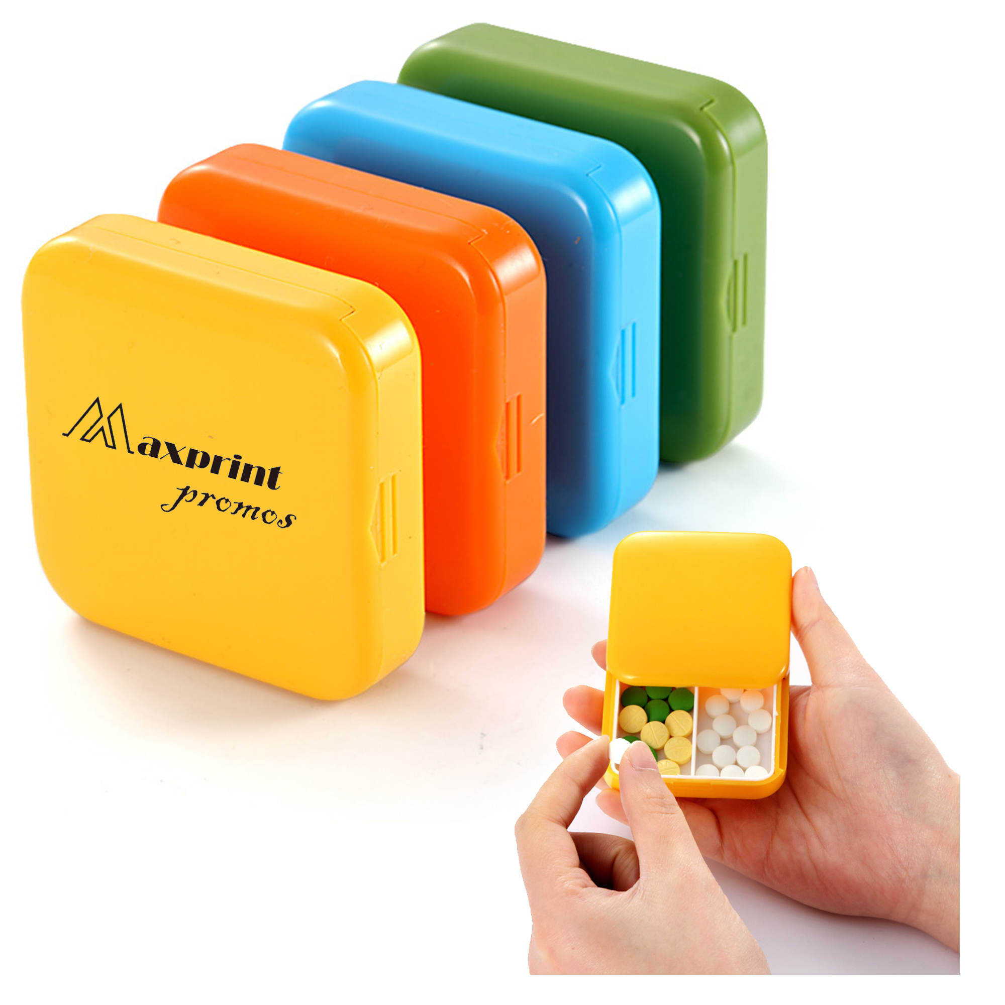 2-Cell Medicine Pill Storage Box 3