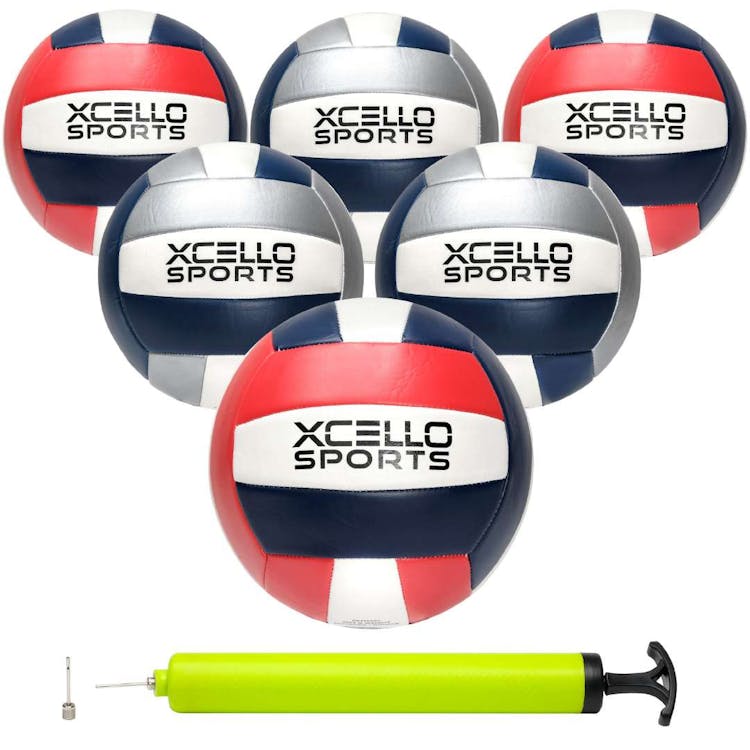 Volleyballs - Gray and Red Official Size 8.5" 1