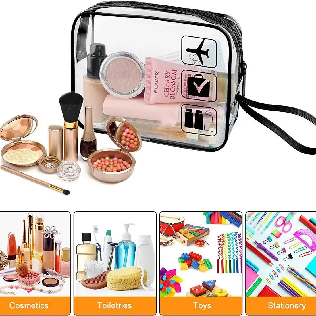 Transprant Travel Makeup Bag 2