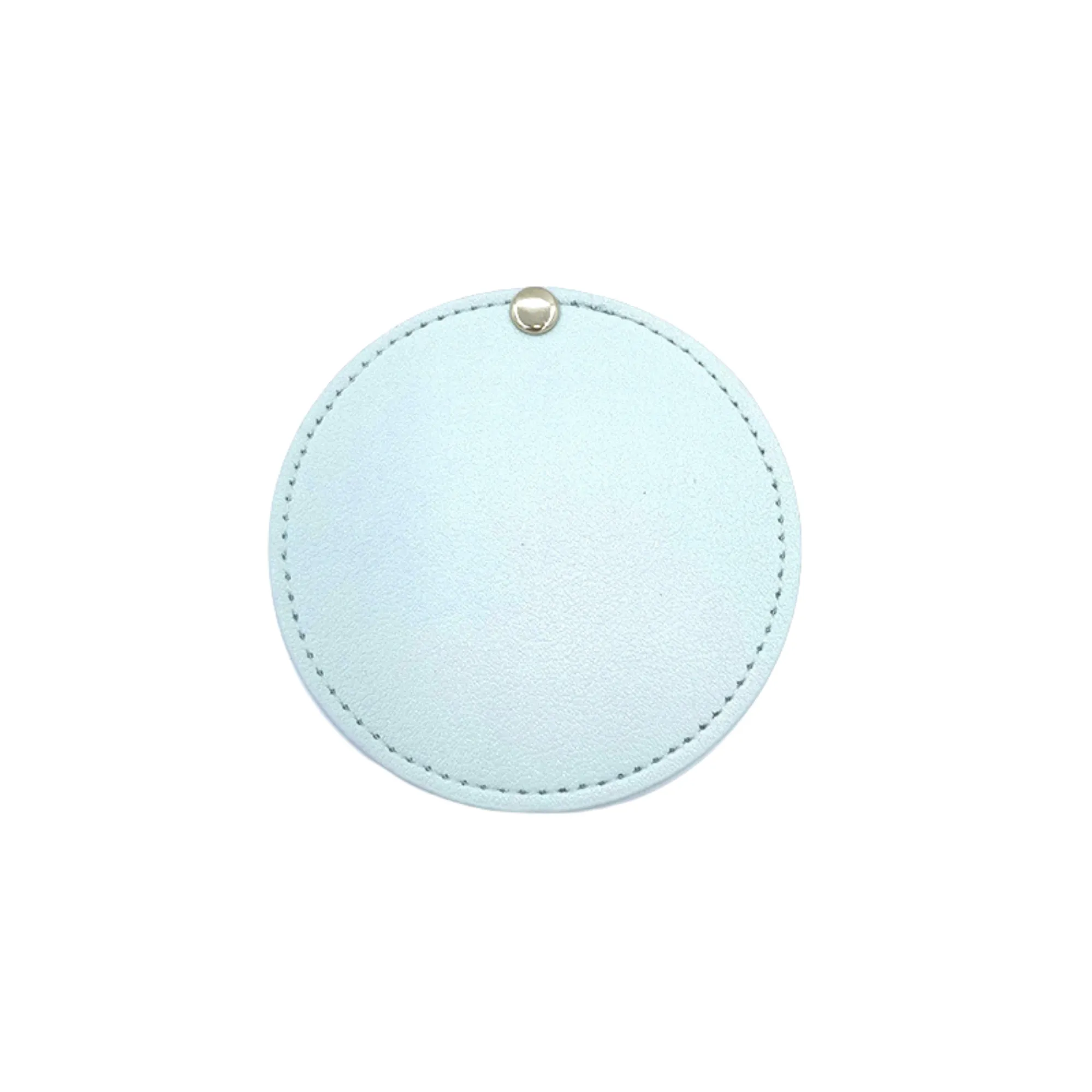 Round Leather Portable Rotating Makeup Mirror 9
