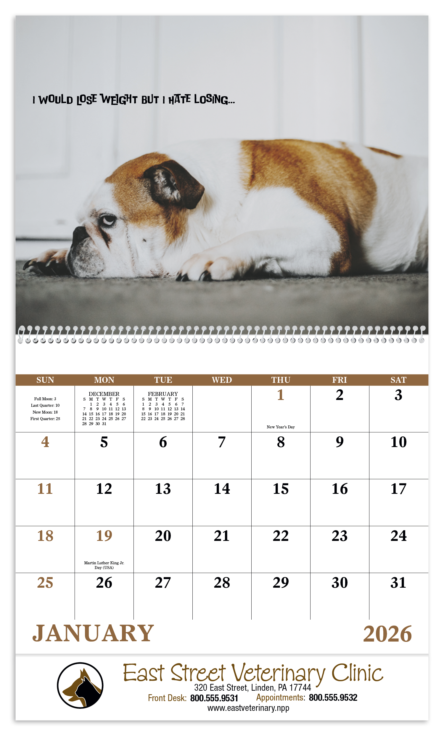 Good Value™ Pets with Attitude - Spiral Calendar 18
