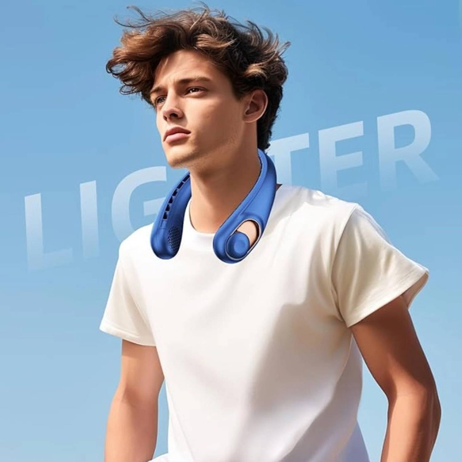 Portable USB Charging Neck Fan w/ Quiet Design 6