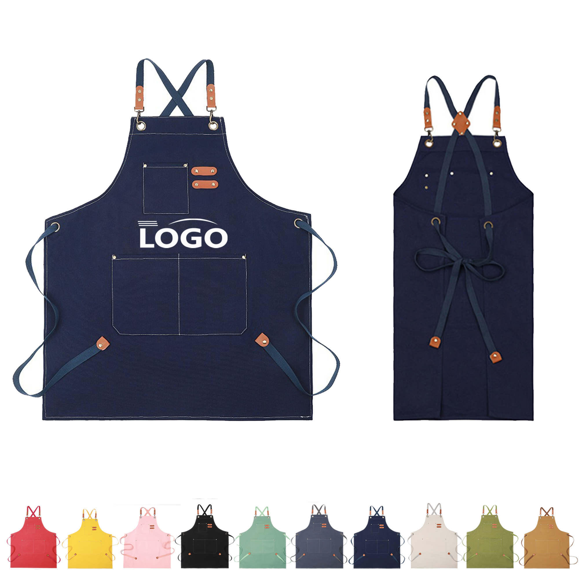 Canvas Cross Back Chef Apron 12