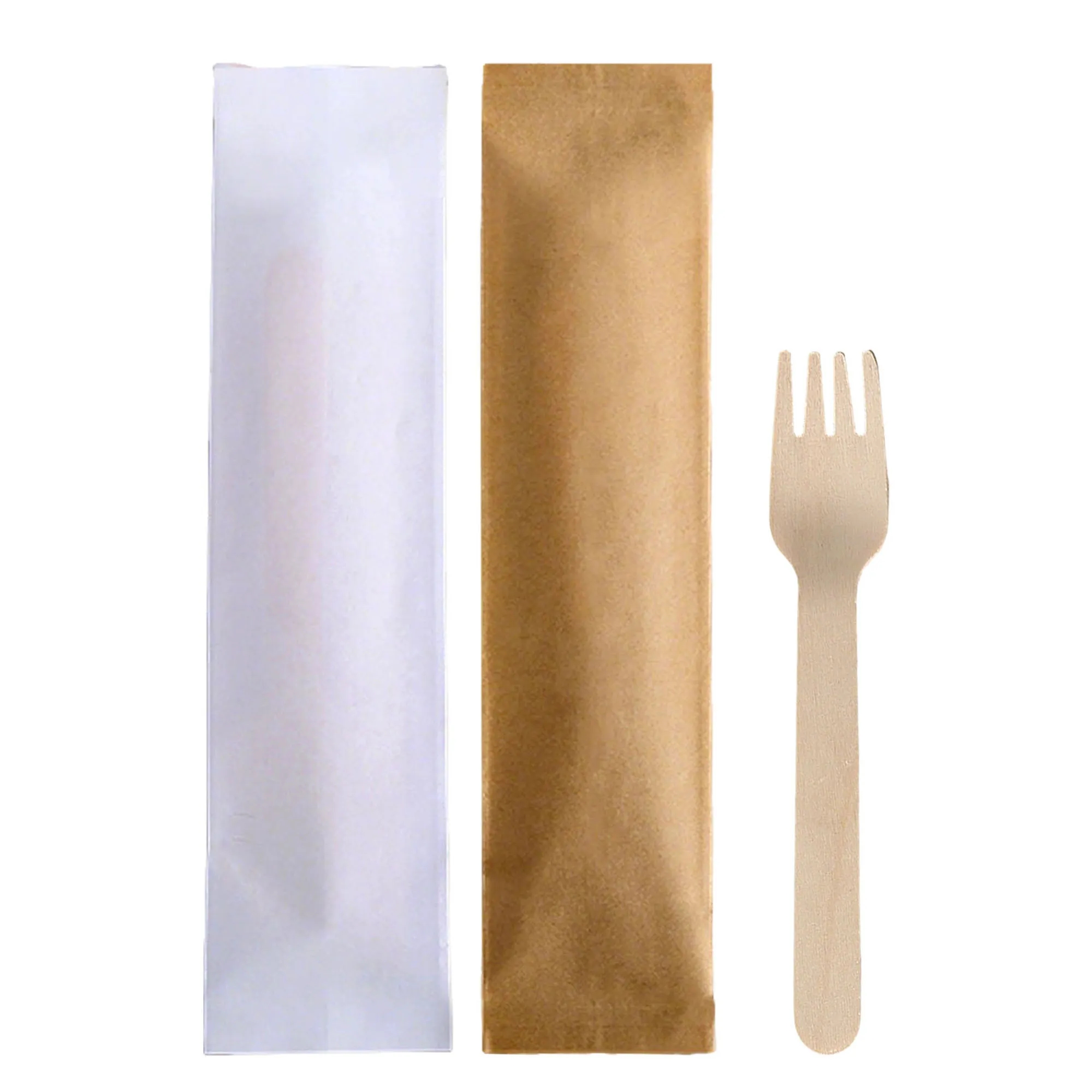5.51" Knife Fork Spoon Chopsticks Disposable Tableware Set 4