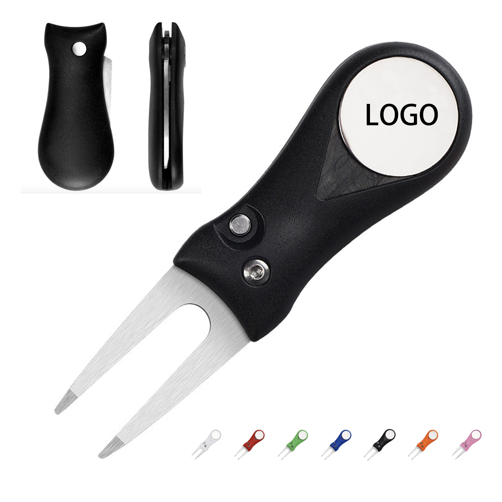 Golf Divot Repair Tool with Ball Marker 2