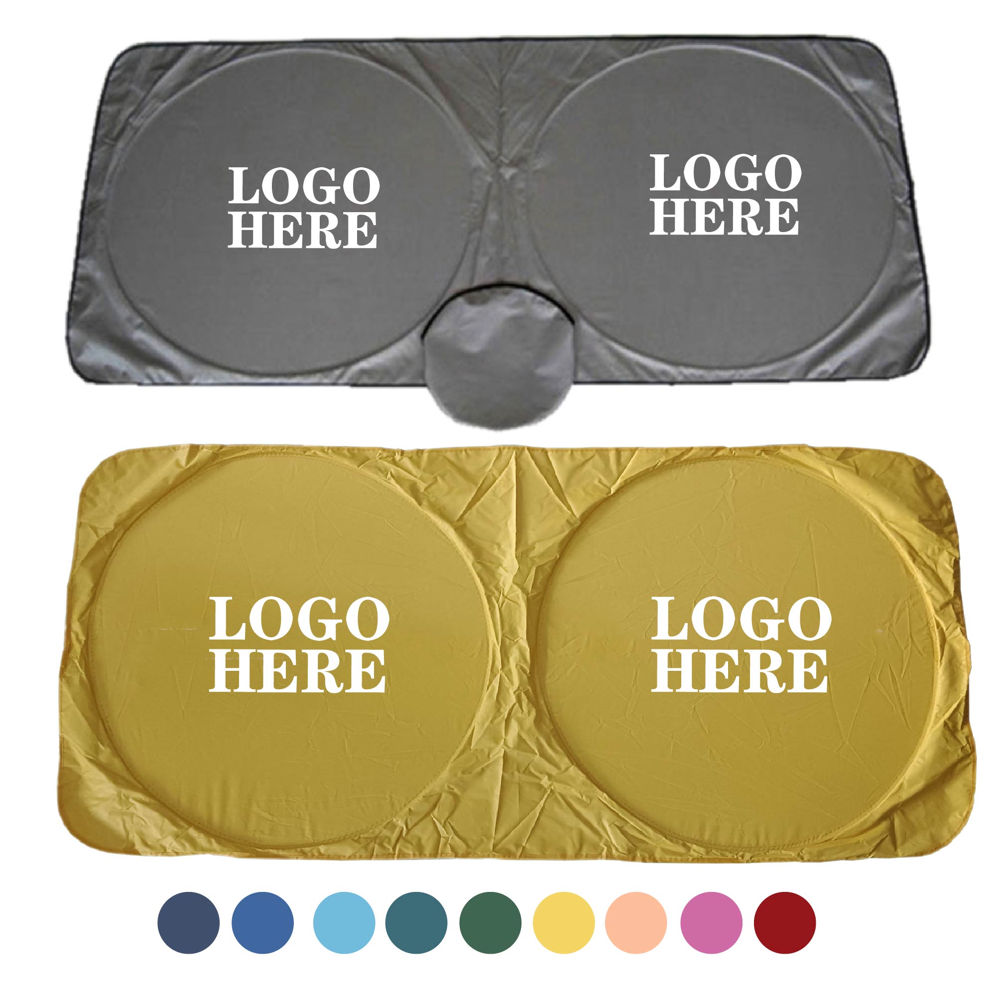 Heat-insulating front windshield sun visor 2