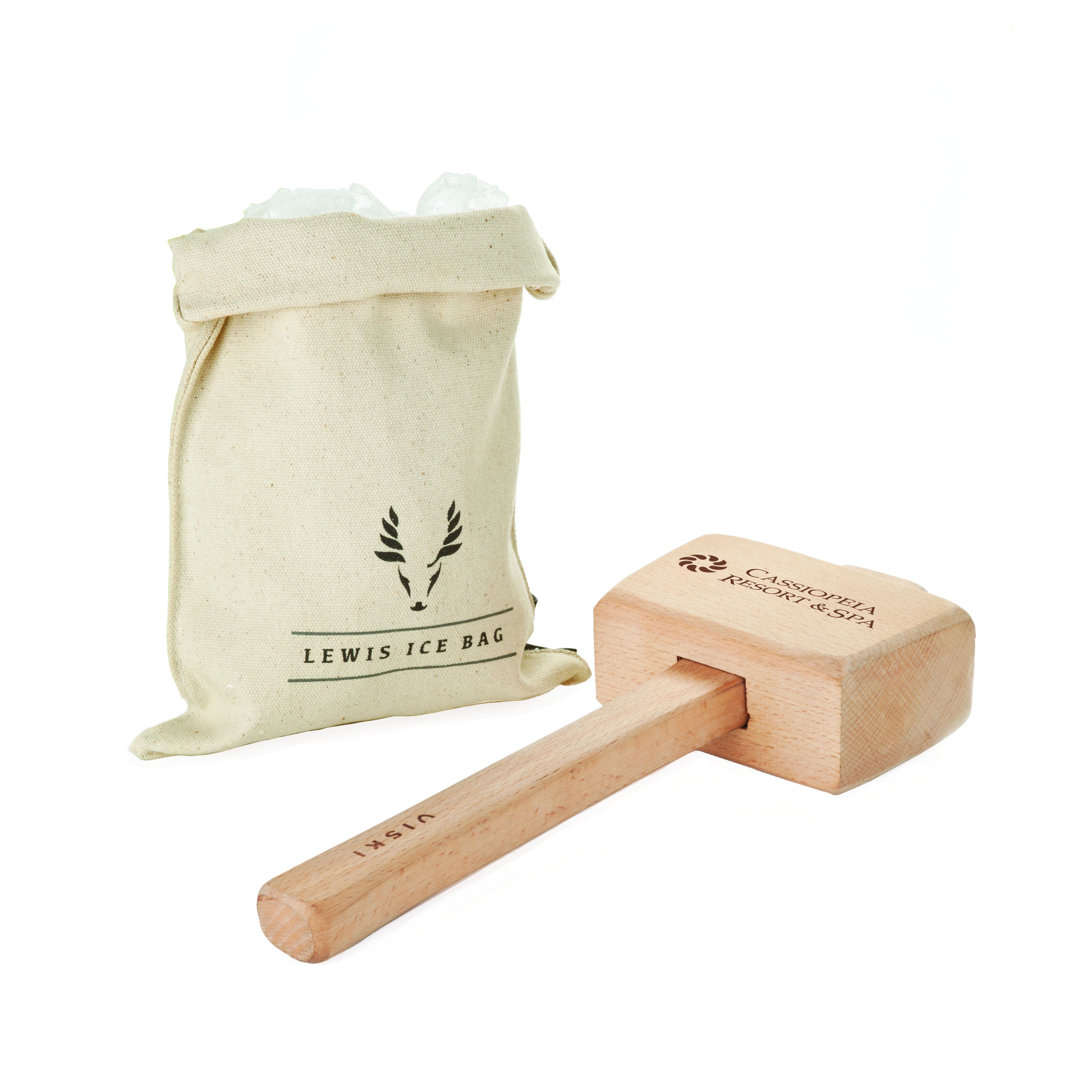 Viski® Lewis Ice Bag and Mallet 9