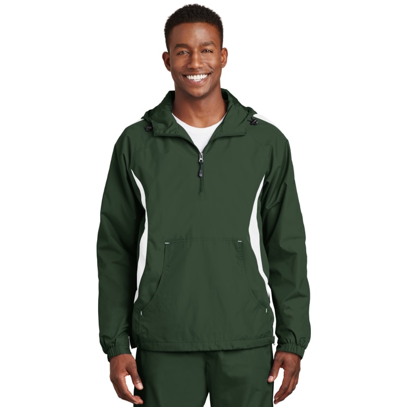 Sport-Tek Colorblock Raglan Anorak. 4