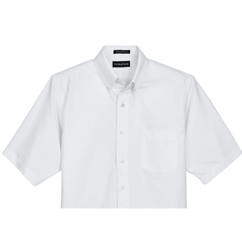 UltraClub Men's Classic Wrinkle-Resistant Short-Sleeve Oxford 5