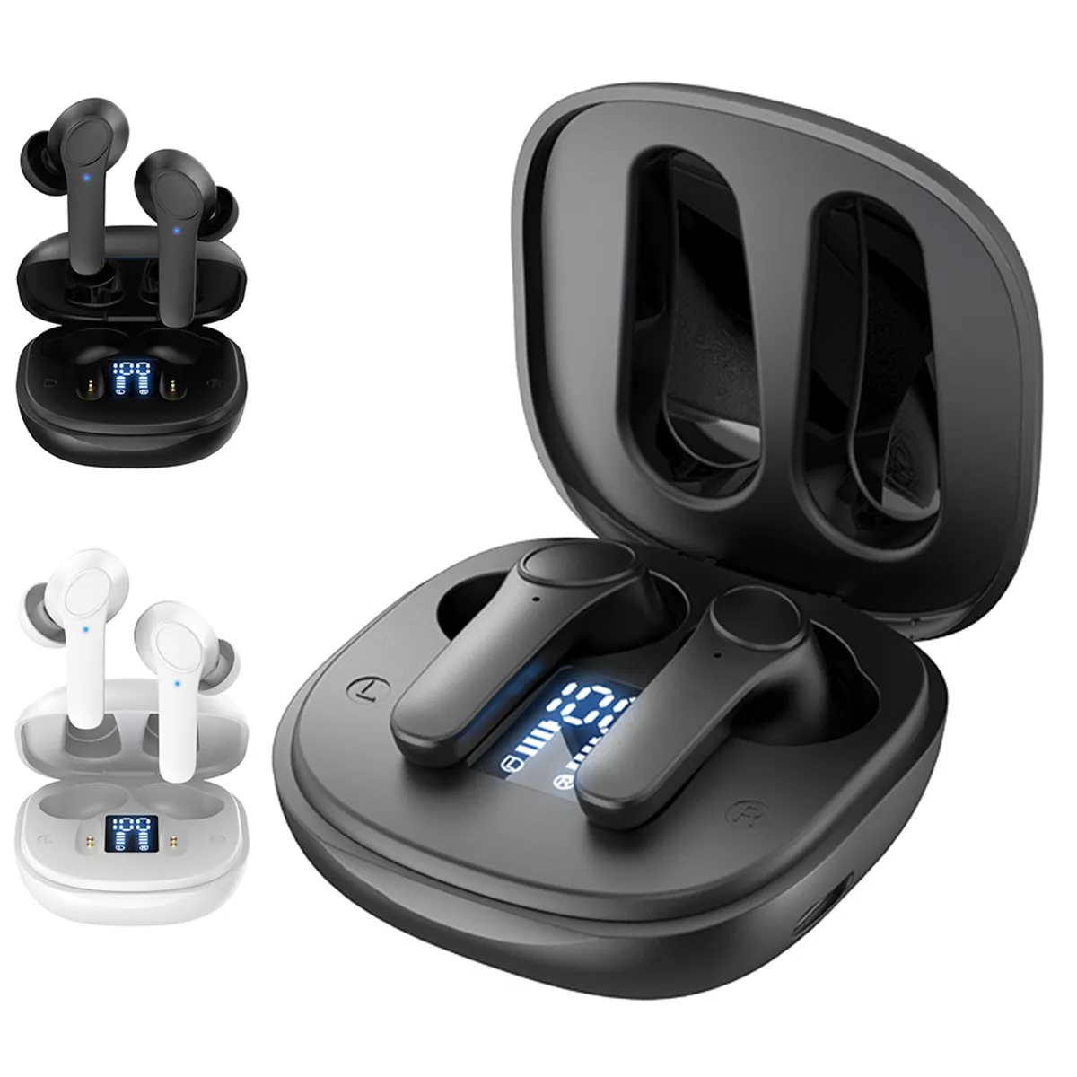 Wireless Earbuds With LED Digital Display Charging Case 2