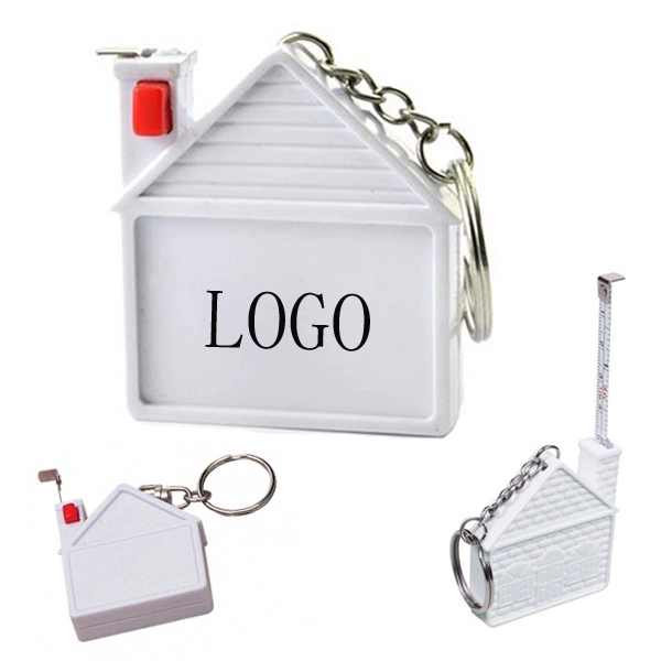 House Shaped Measure Tape And Key Chain 1