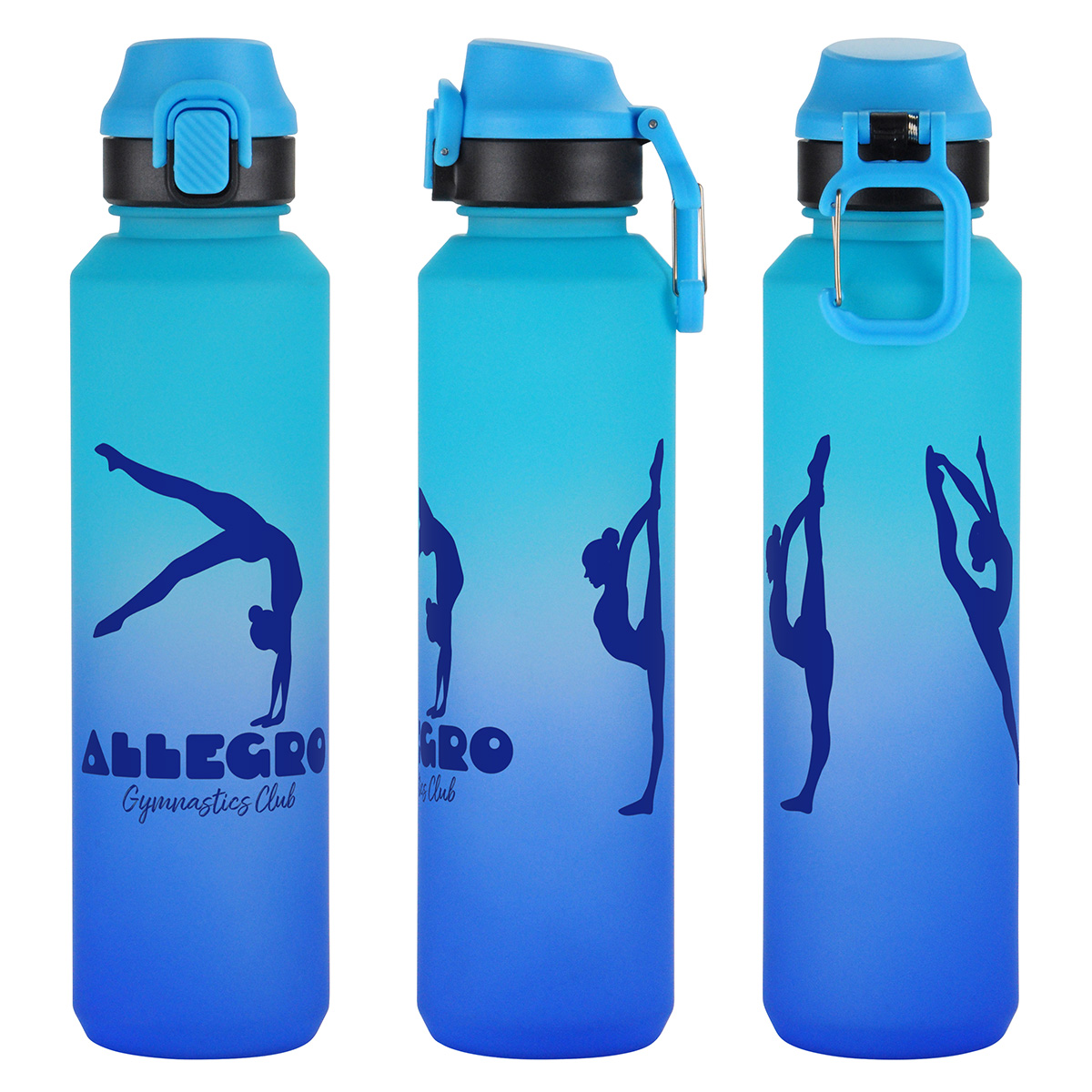 Chroma 27 oz Tritan® Bottle with Snap-Top Lid & Carabiner 14