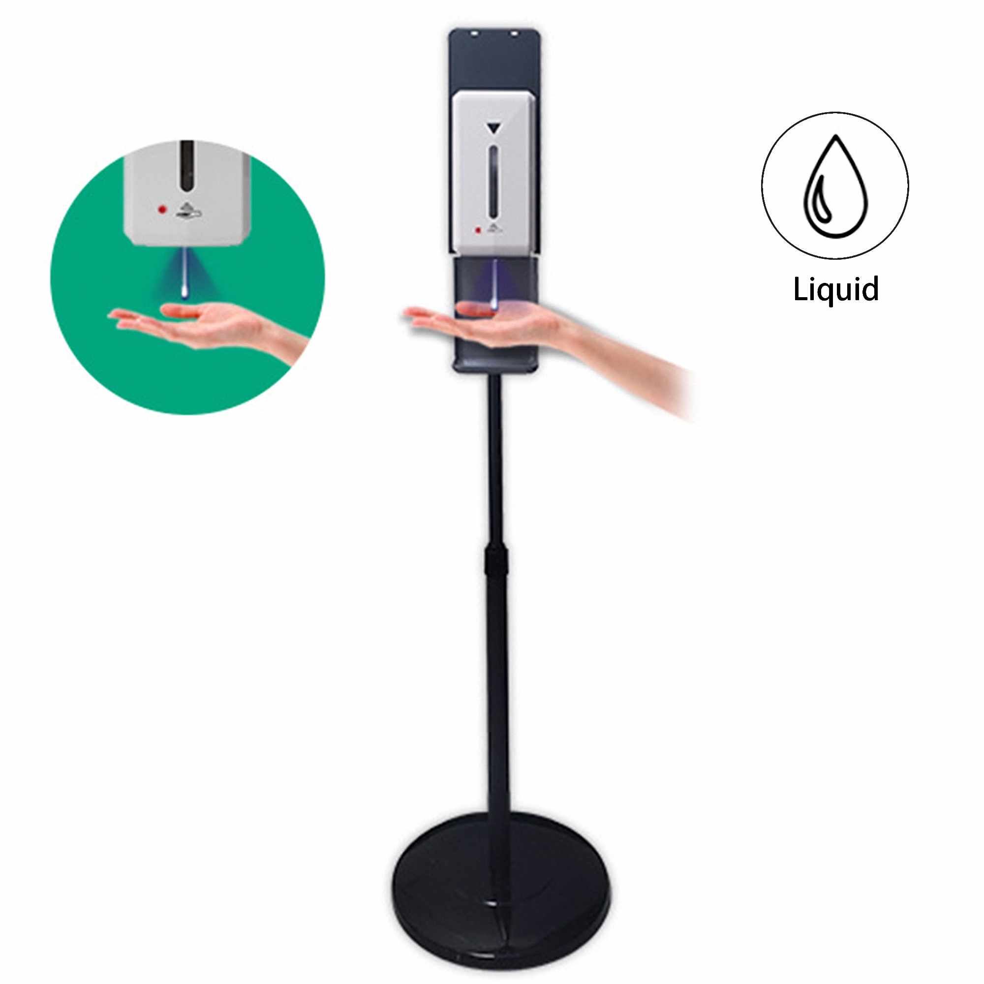 Touchless Hand Sanitizer Dispenser with Floor Stand 1