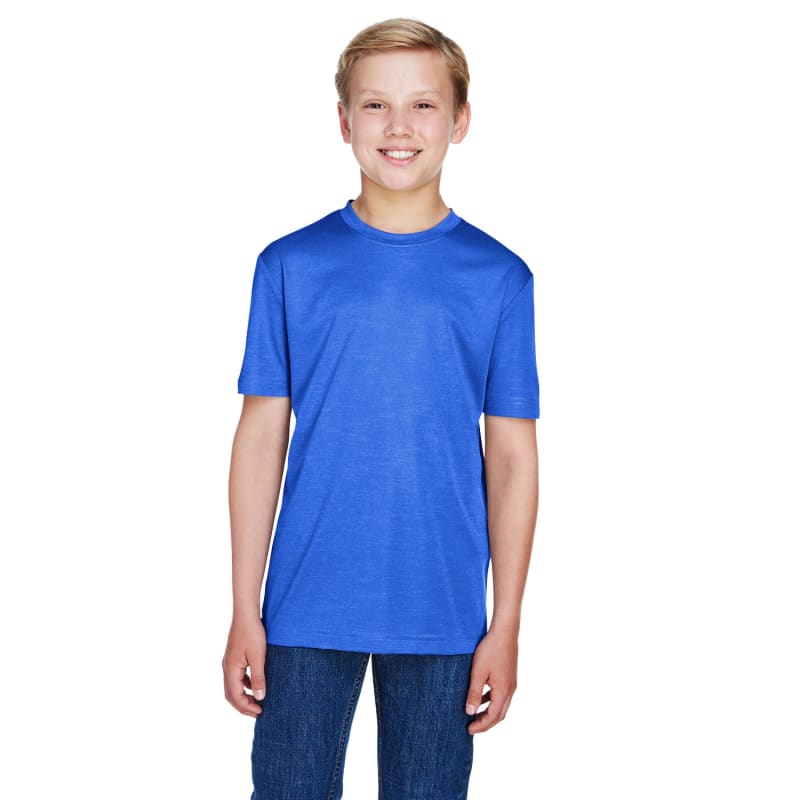 Team 365 Youth Sonic Heather Performance T-Shirt 9