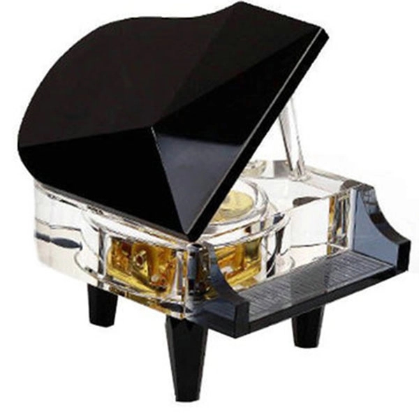 Black Crystal Piano Music Box 4