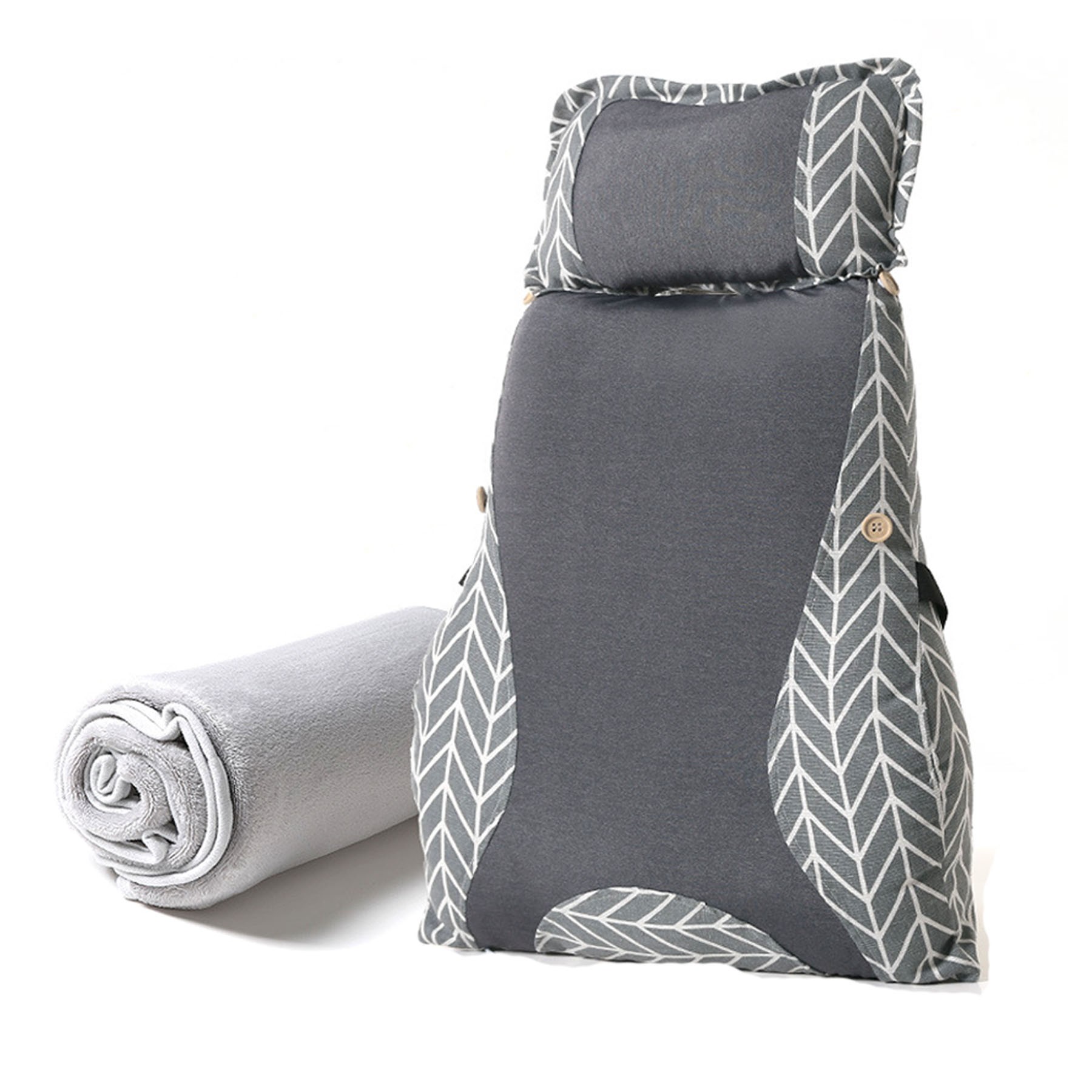 Office Lumbar Support Pillow With Blanket 6