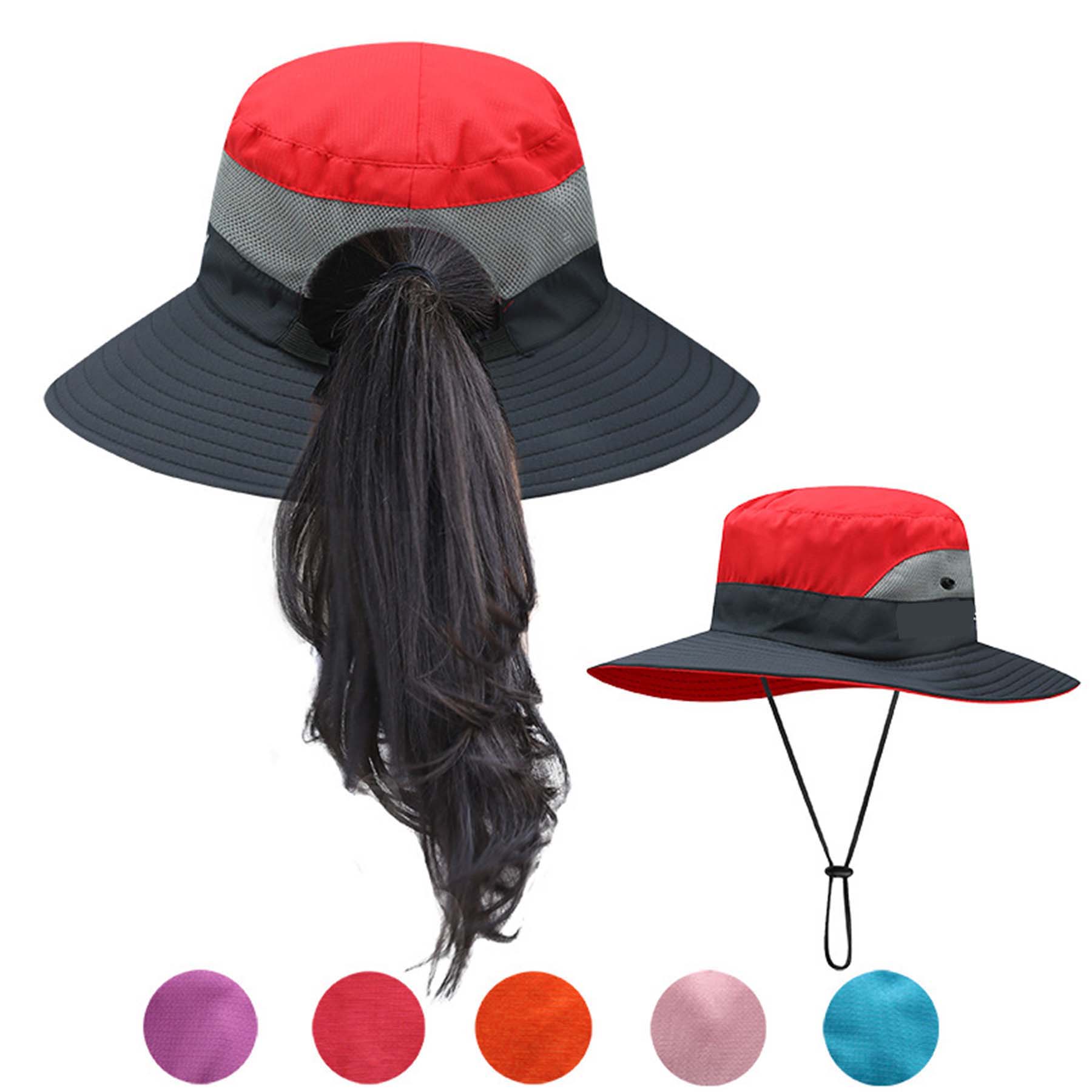 Women's Ponytail Sun Hat 2