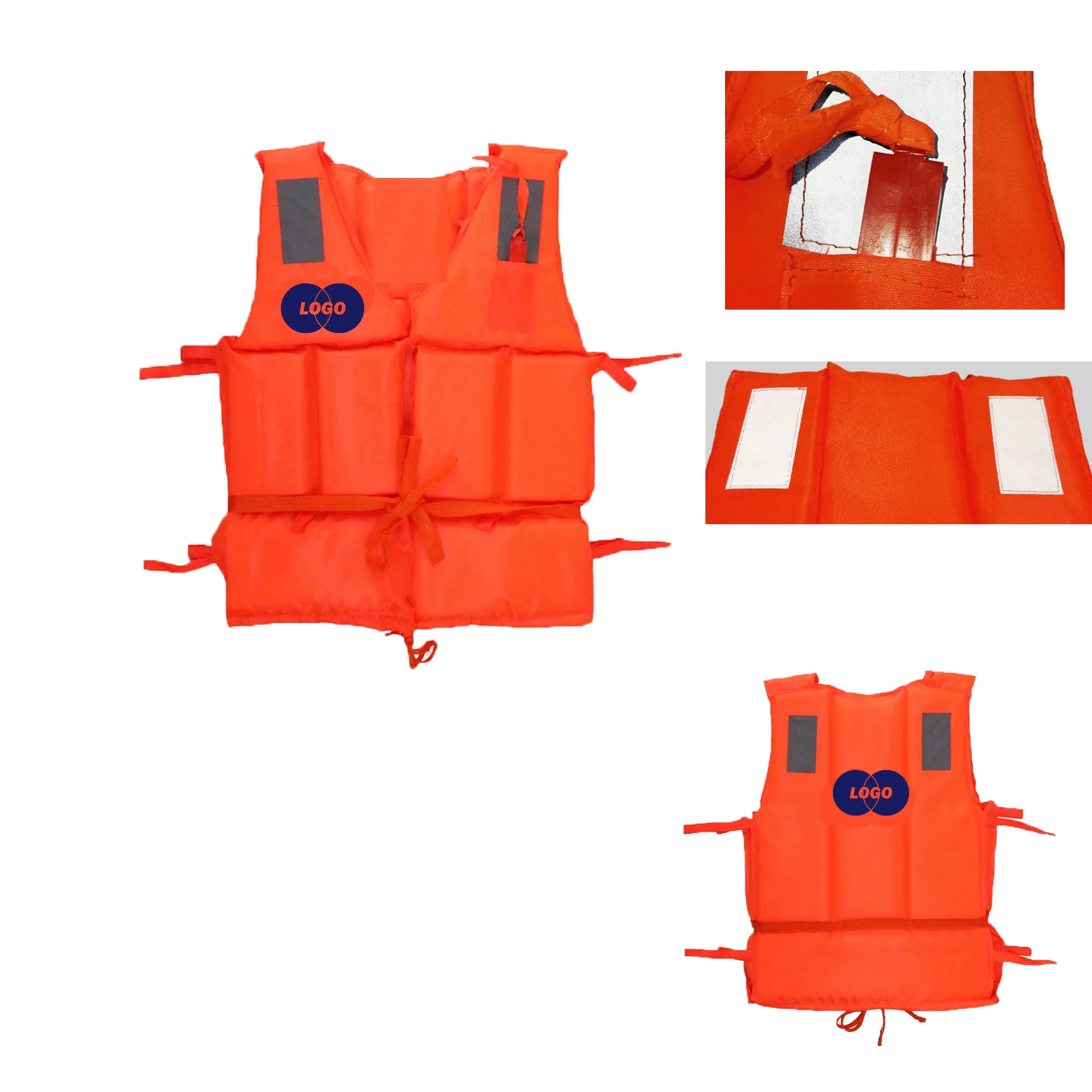 Reflective Safety Life Vest With Whistle 2