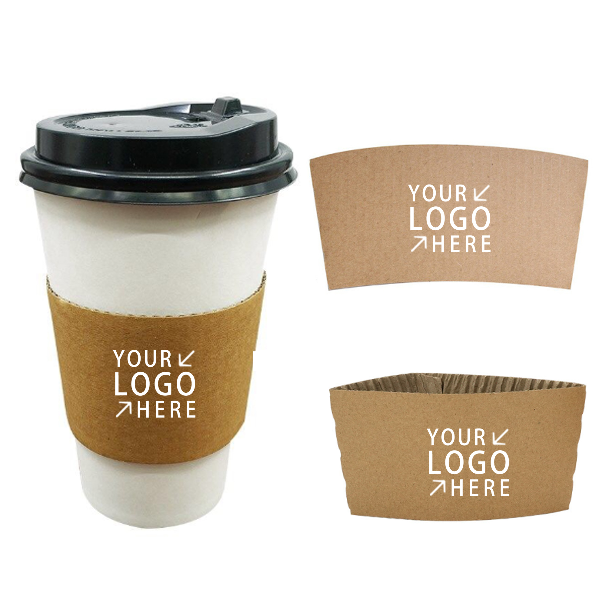 Kraft Corrugated Cup Sleeve 3