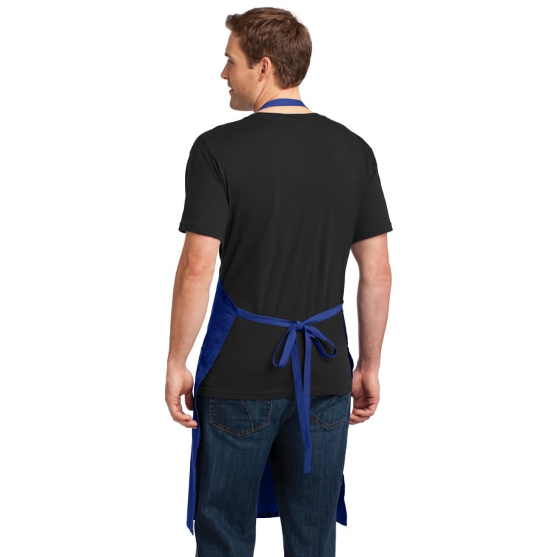 Port Authority Easy Care Extra Long Bib Apron With Stain Release. 19