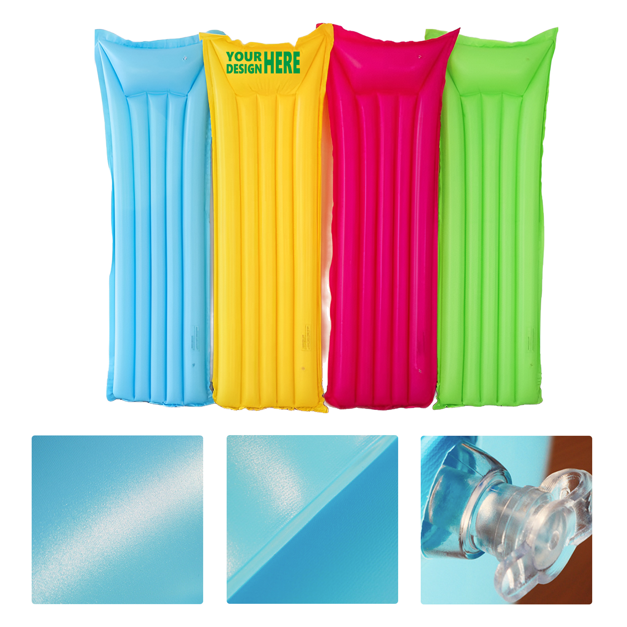 MOQ 50 Inflatable Pool Float Mattress Lounge for Relaxation 2