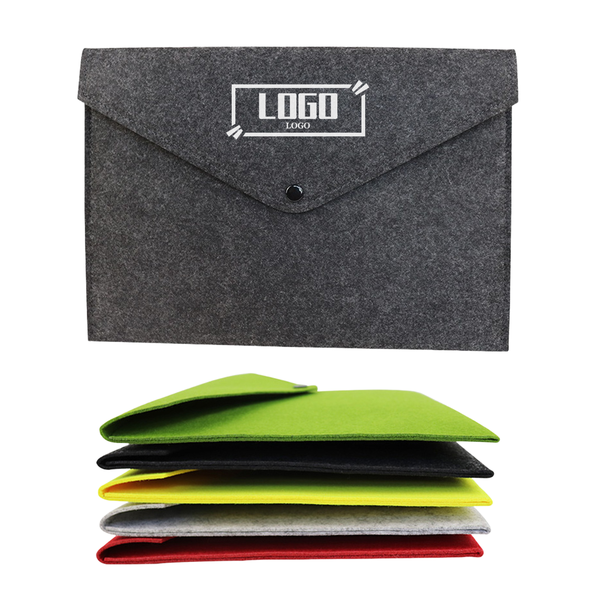 Colorful A4 Felt File Pouch Ideal For Business Meetings 2