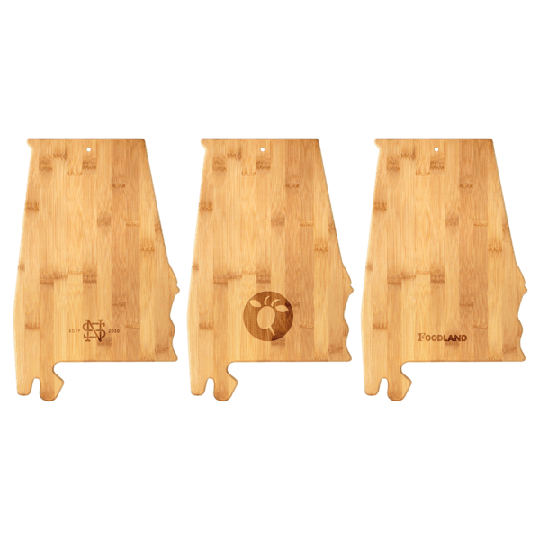 U.S. State Shaped Bamboo Cutting and Serving Boards 185