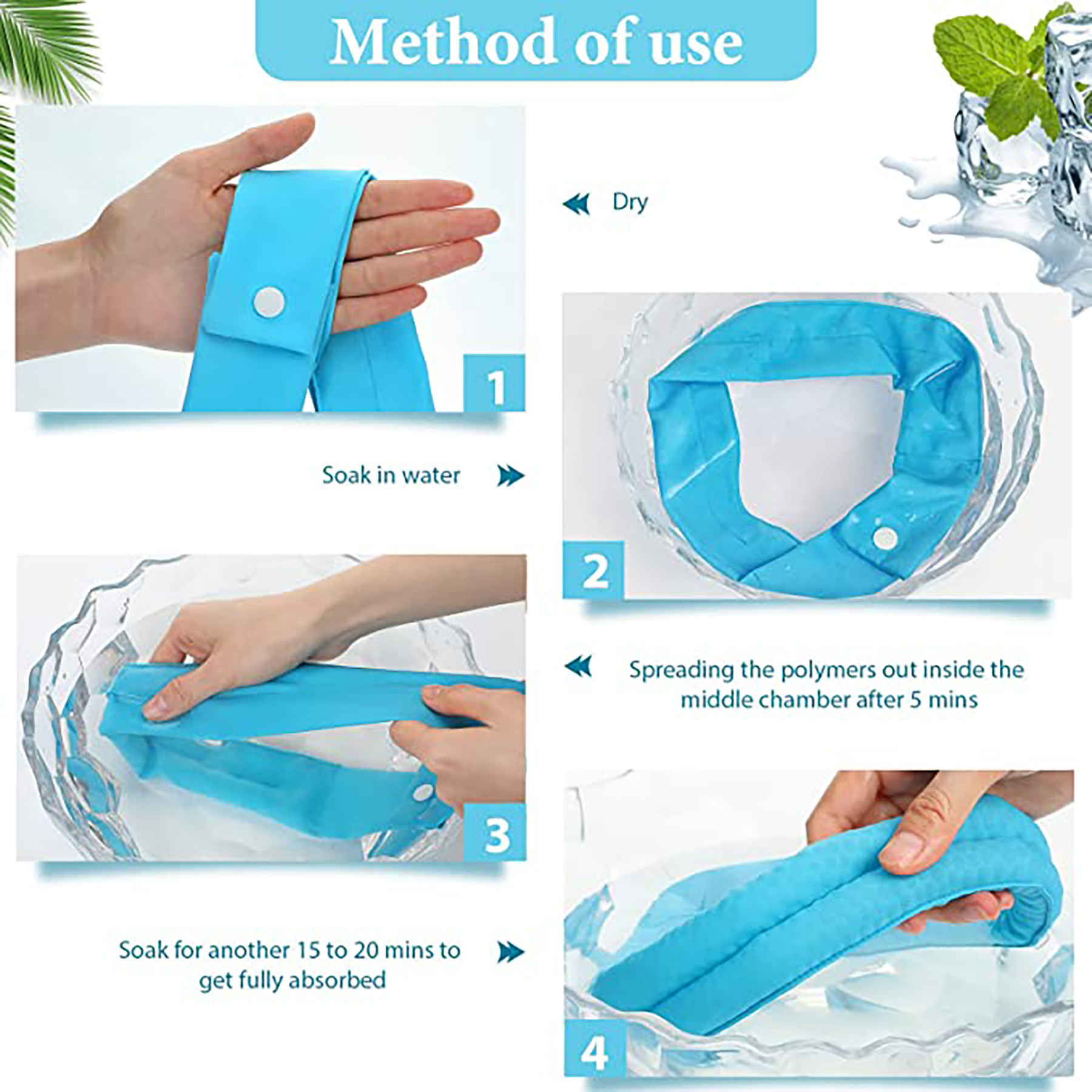 Cooling Neck Wrap Scarf for Hot Weather 6