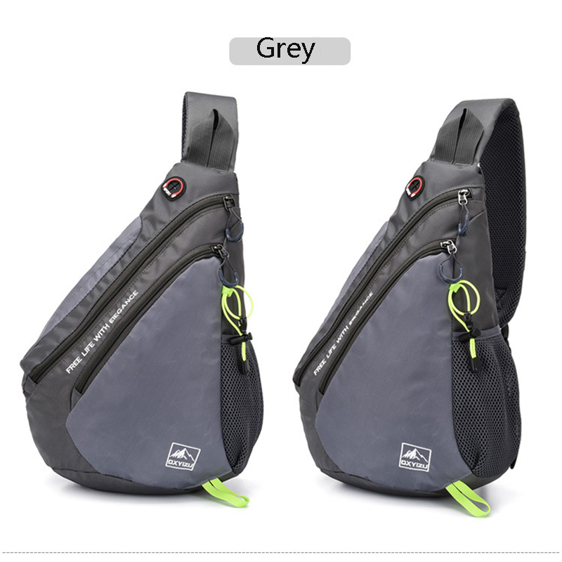Sling Chest Shoulder Crossbody Bag w/USB Charging Port 6