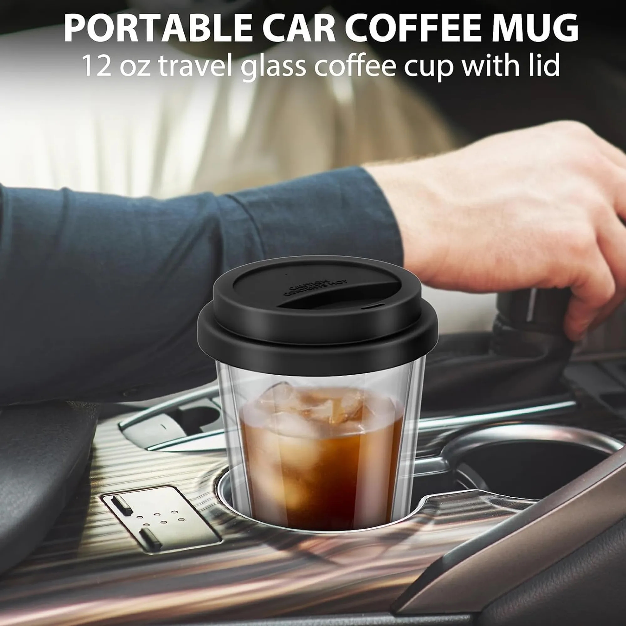 12oz Double-Walled Glass Cup 4