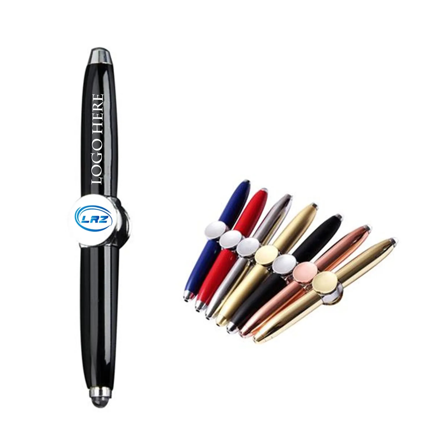 Led Light Spinning Ballpoint Pen 1