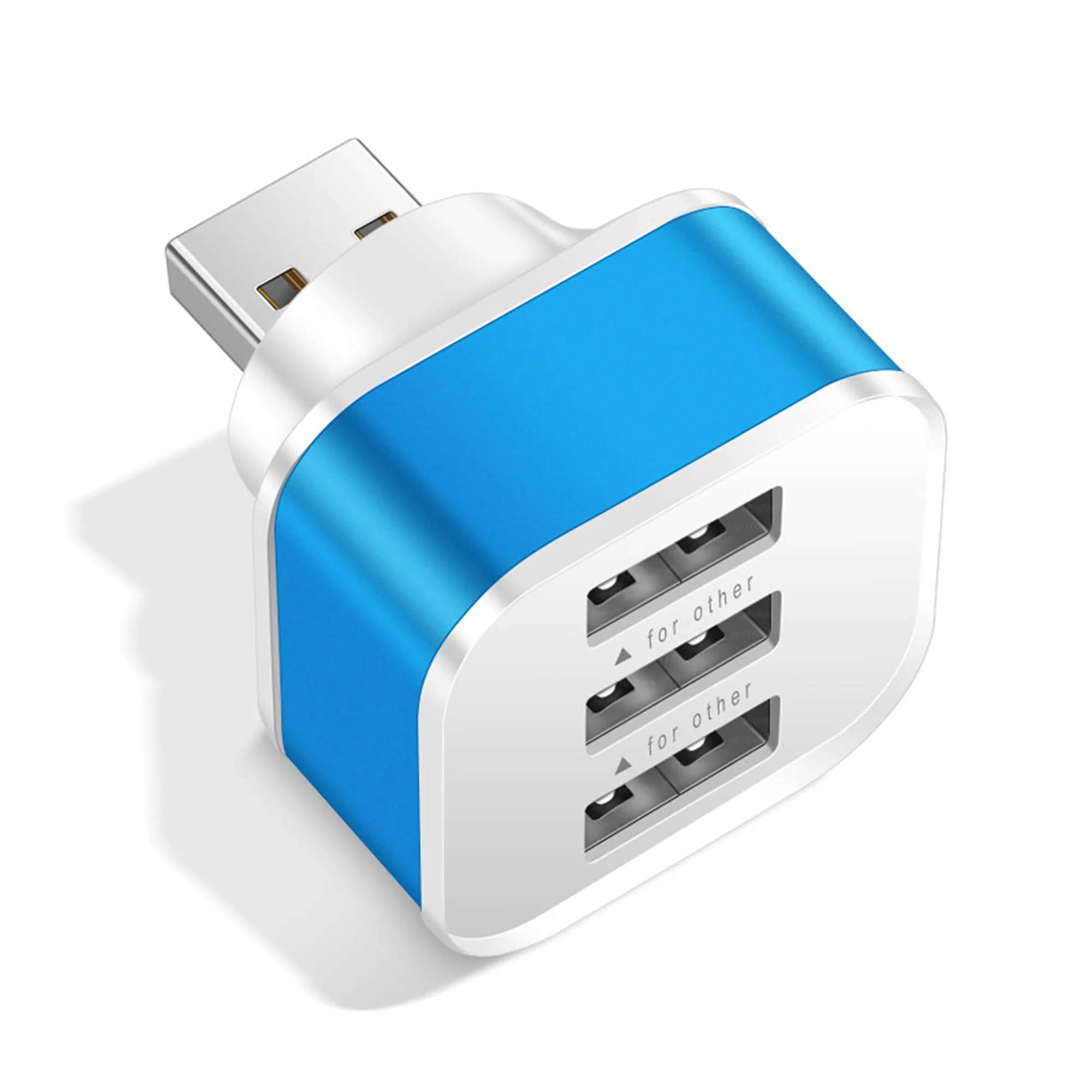 USB 2.0 1-in-3 Hub Splitter Extender 6
