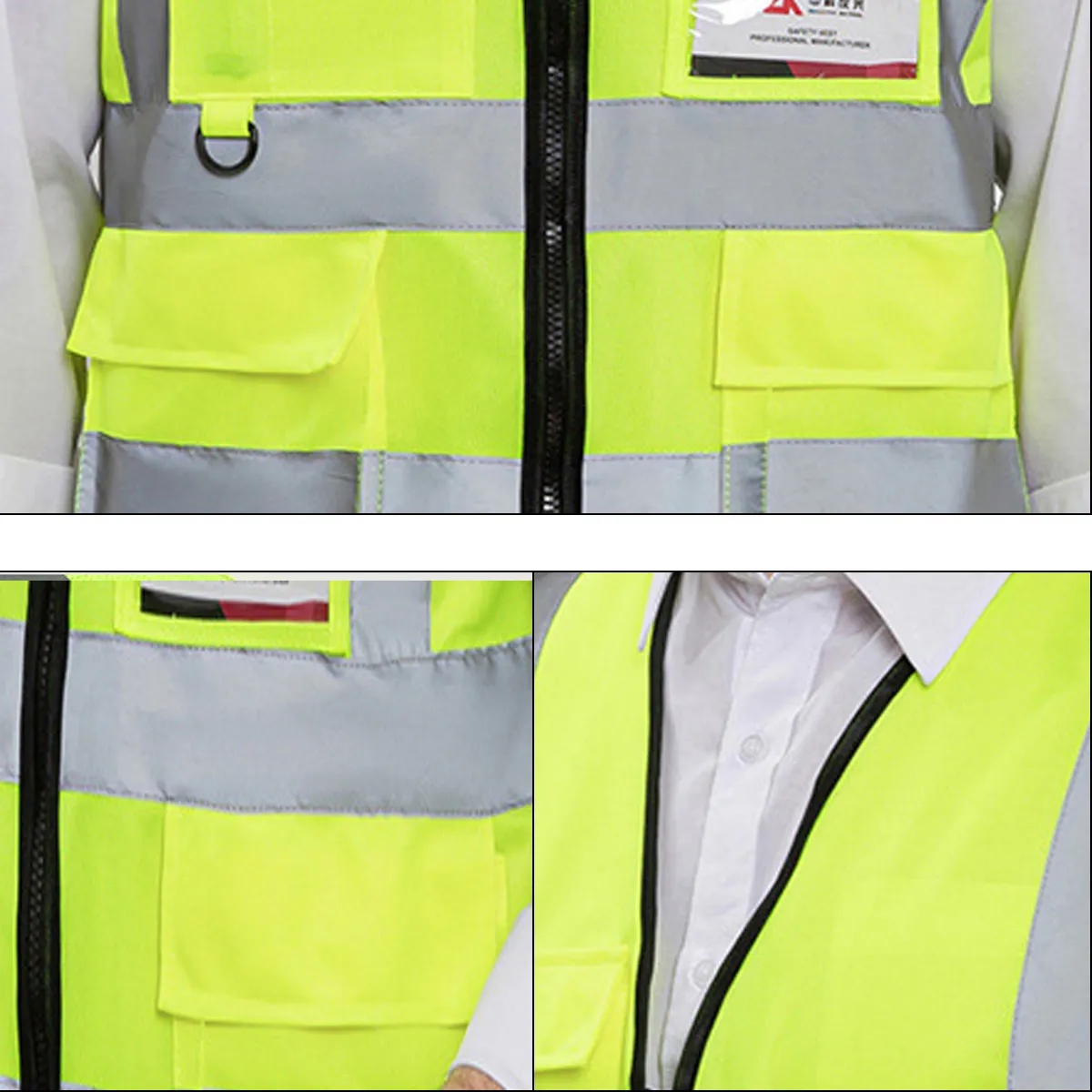 High Visibility Reflective Safety Vest With Pockets 1