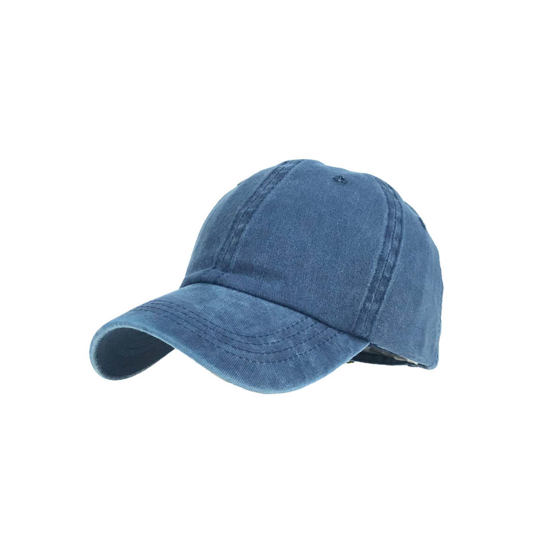 Washed Denim Baseball Cap 5