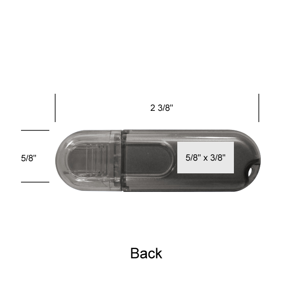 Glendale Black Translucent Oval USB - Simports 9