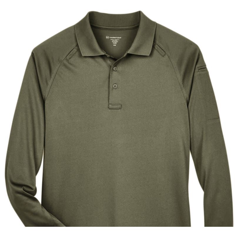 Harriton Men's Advantage Snag Protection Plus Long-Sleeve Tactical Polo 8
