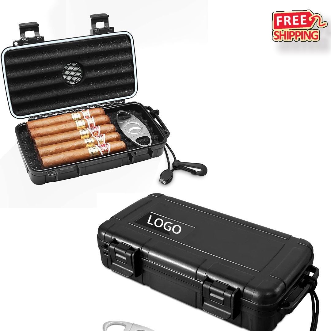 Luxury Personalized Cigar Humidor with Humidifier for Men Executive Client Gifts 1