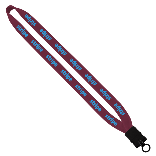 3/4" Cotton Lanyard with Plastic Snap-Buckle Release & O-Ring 25