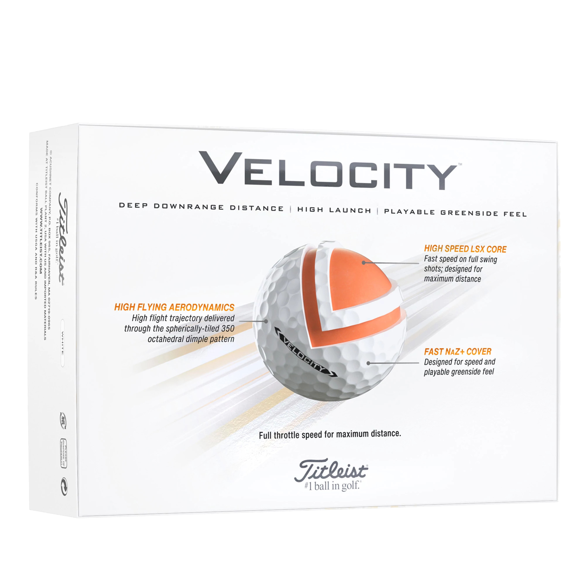 Titleist® Velocity Golf Ball Std Serv 5