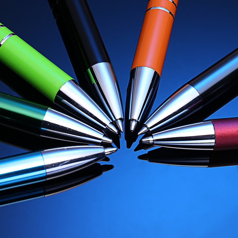 Metal Aluminum Pressing Ballpoint Pen Retractable Ballpoint Pen 8