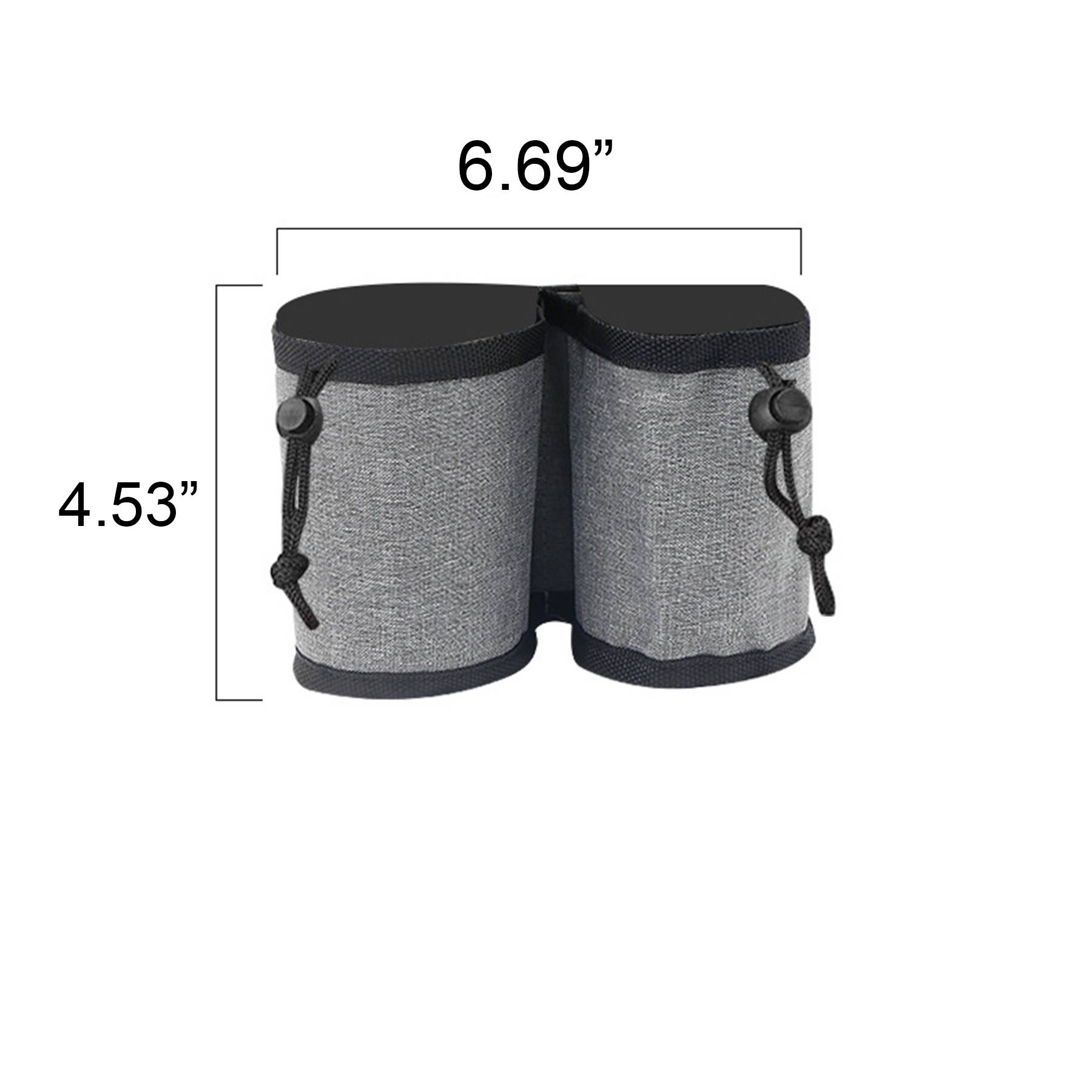Multifunctional Storage Trolley Case Portable Cup Holder Bag 2
