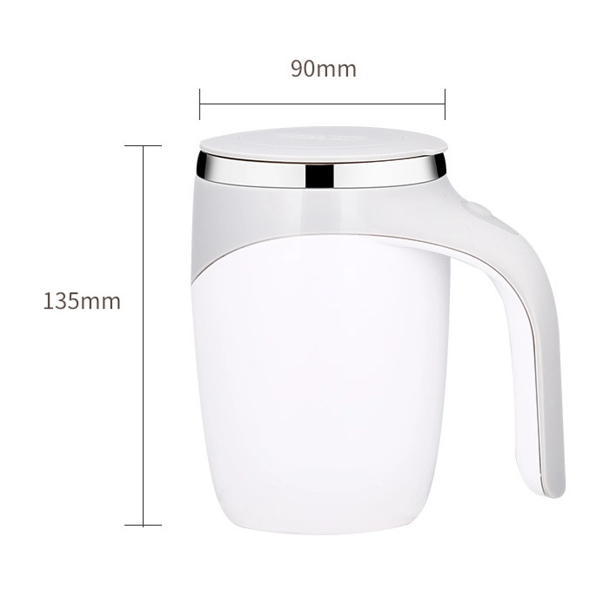 12 oz Electric Stainless Steel Self Mixing Coffee Tumbler 2