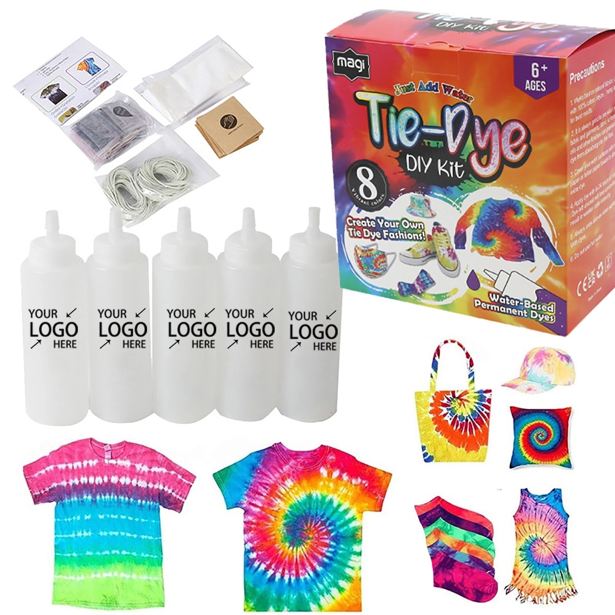 5 Colors Tie Dye Kit 4