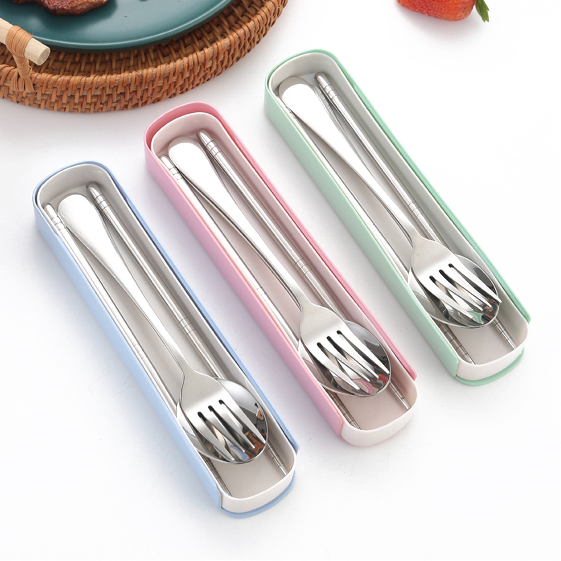 Stainless Steel 3 Pieces Tableware Set 6