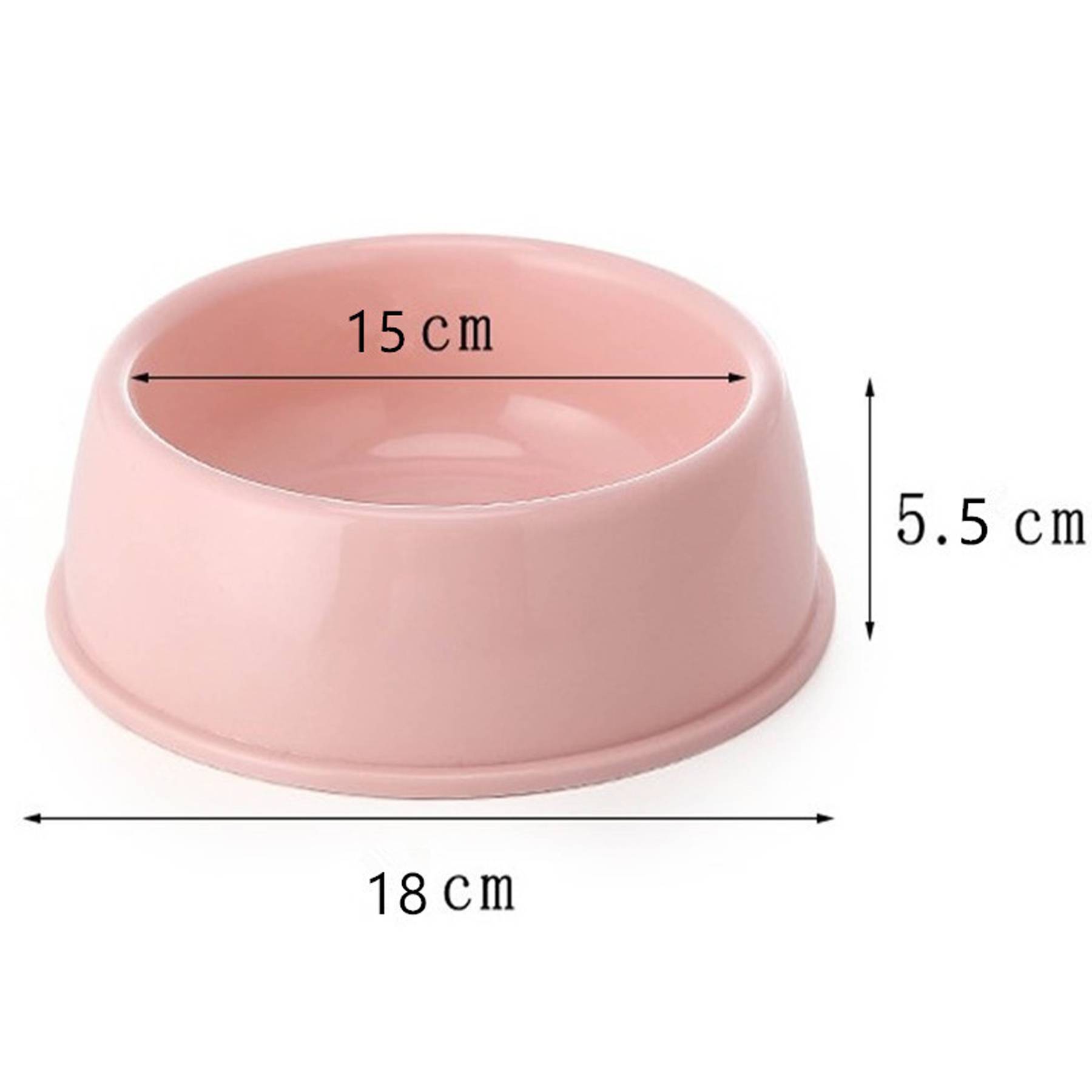 Colored Single Large Capacity Plastic Pet Bowl 8