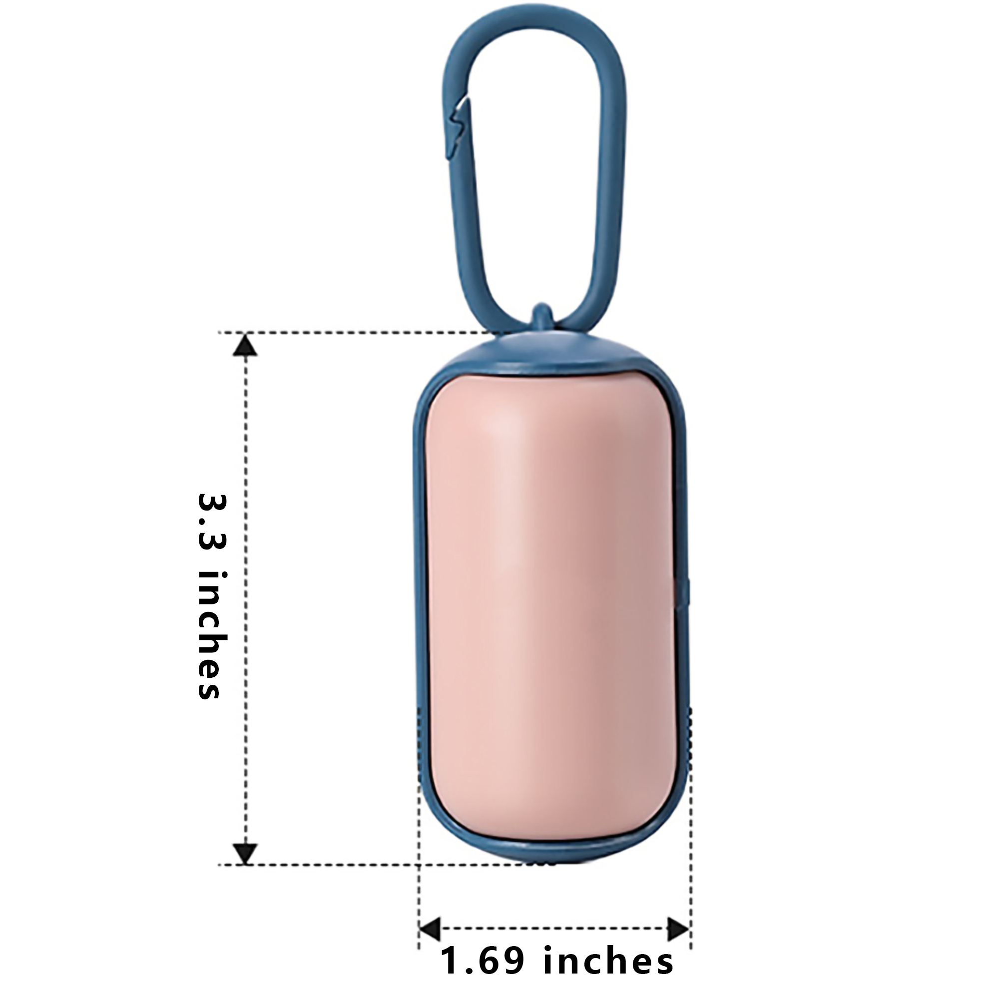 Portable Dog Poop Bag Holder w/Carabiner 2